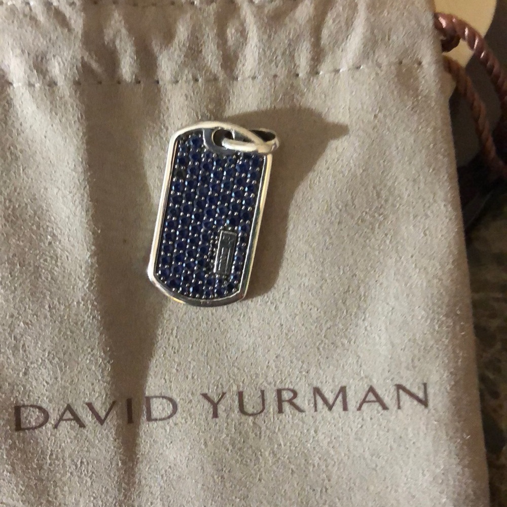 32mm David Yurman pave tag